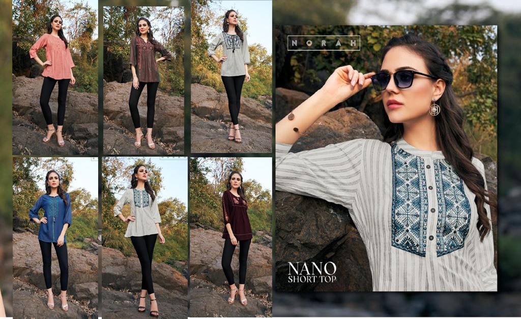 tunic house nano rayon graceful look short tops catalog