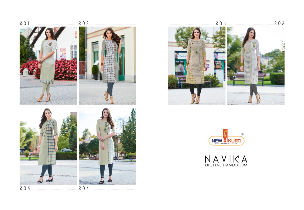 tunic house navika rayon decent look kurti catalog