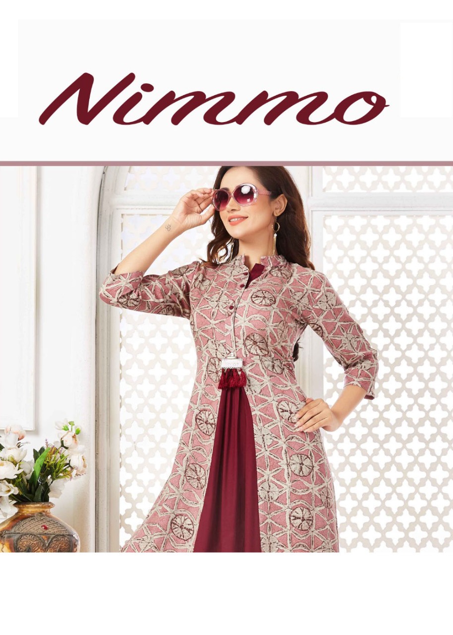 tunic house nimmo viscose stylish look kurti catalog