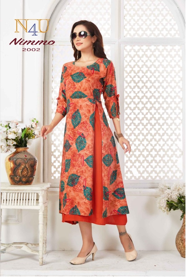 tunic house nimmo viscose stylish look kurti catalog