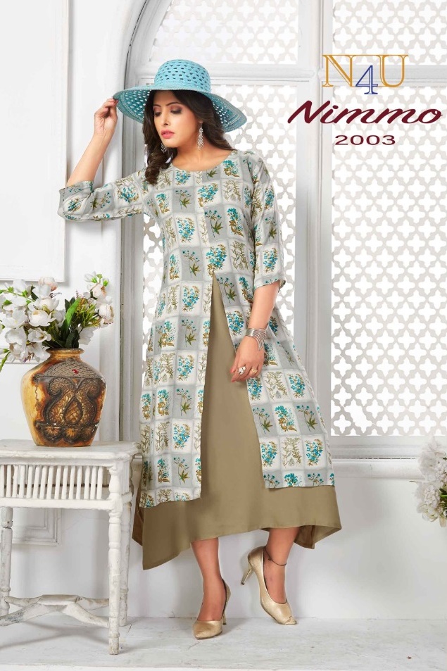 tunic house nimmo viscose stylish look kurti catalog