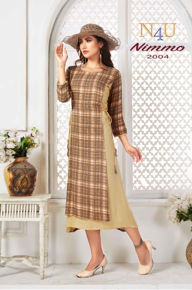 tunic house nimmo viscose stylish look kurti catalog