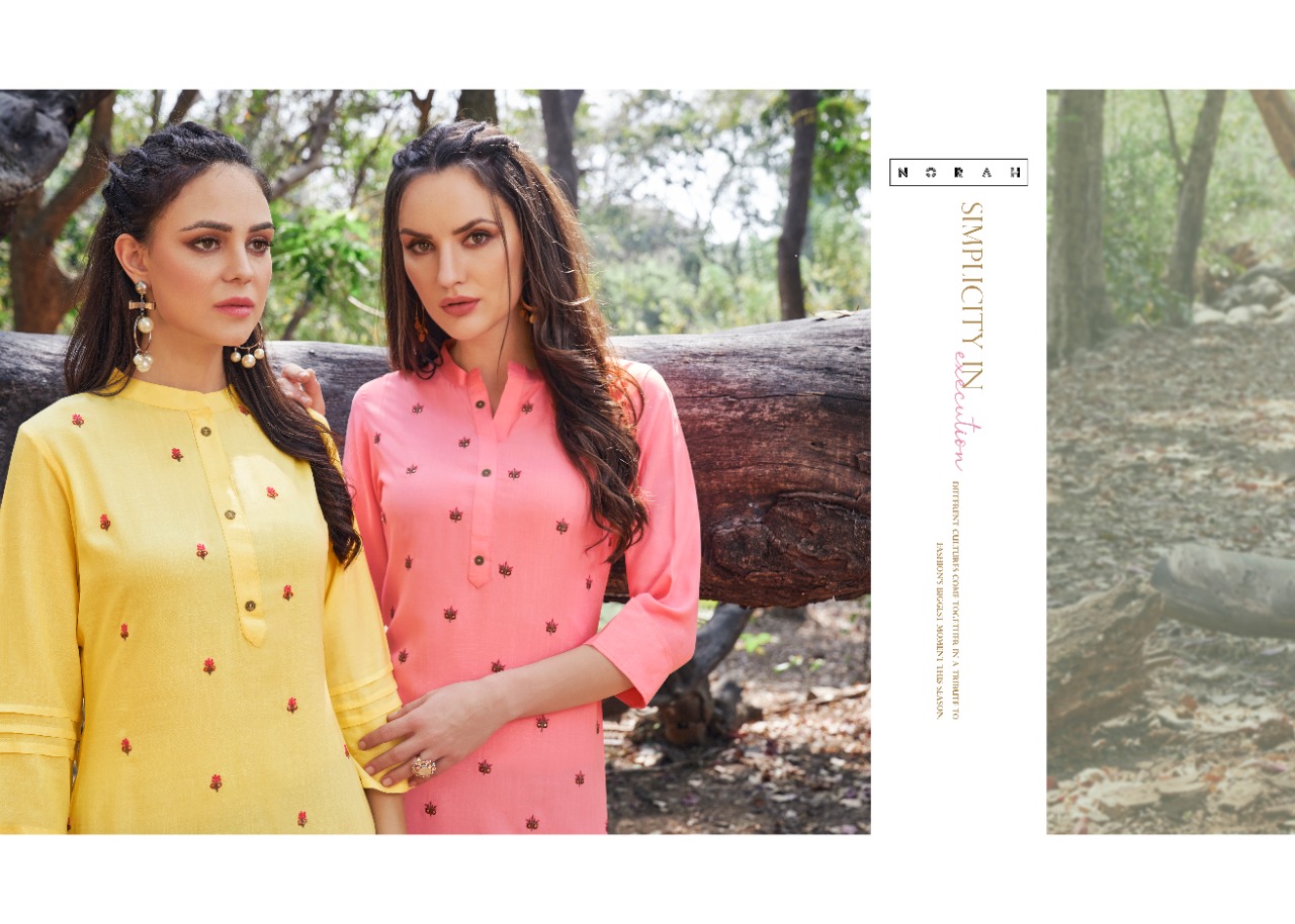 tunic house nirvi with plazo rayon elegant kurti  catalog