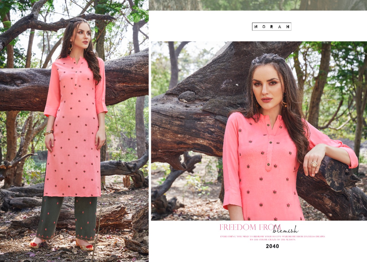 tunic house nirvi with plazo rayon elegant kurti  catalog