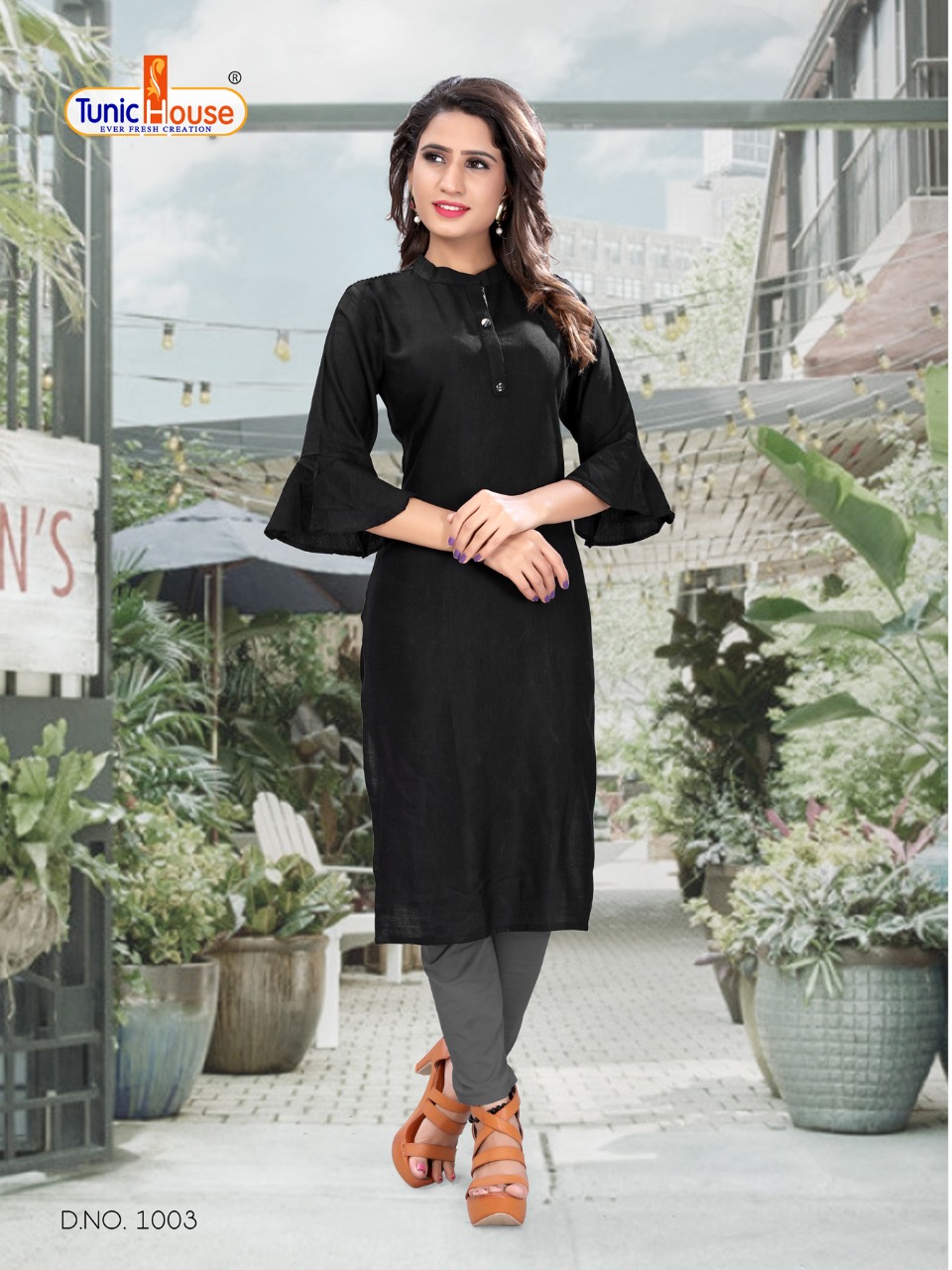 tunic house niya rayon casual wear kurti catalog