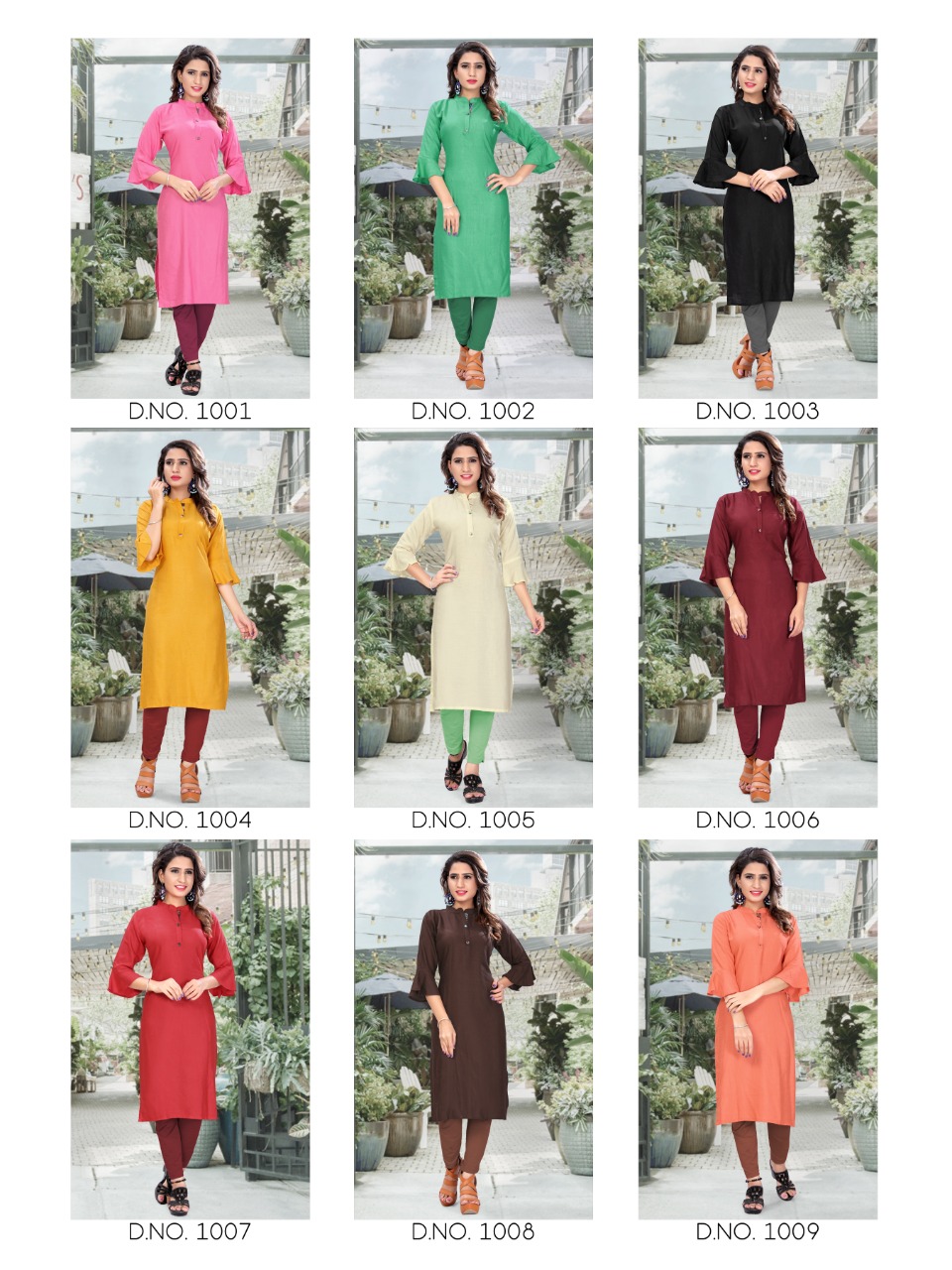 tunic house niya rayon casual wear kurti catalog