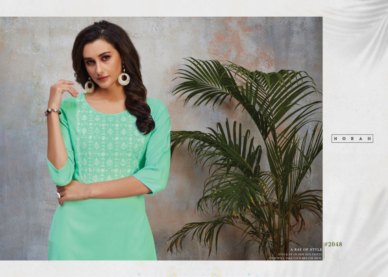 tunic house norja rayon graceful look kurti catalog