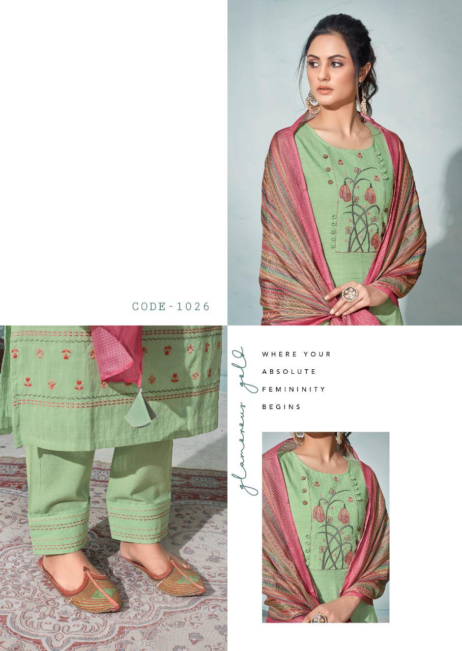 vink daisy cotton catchy look daisy kurti with pant dupatta catalog