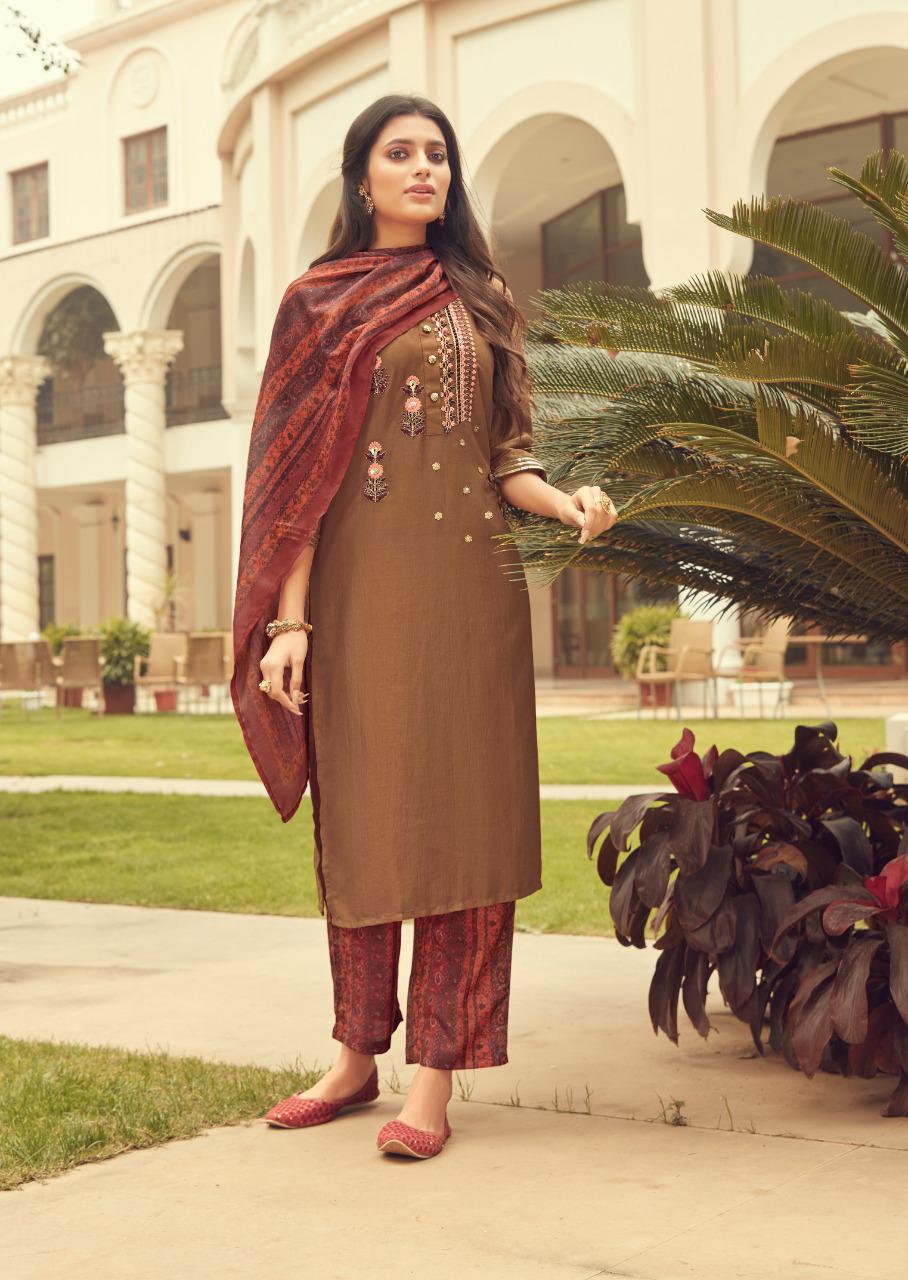 vink dreams viscos classic trendy look kurti bottom with mal dupatta catalog