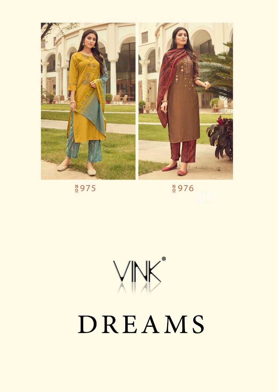 vink dreams viscos classic trendy look kurti bottom with mal dupatta catalog