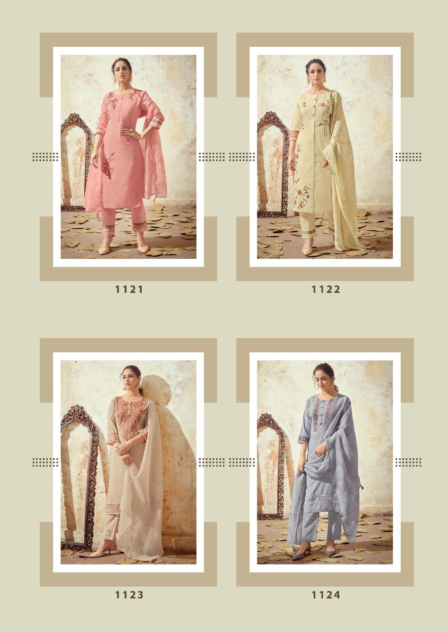 vink fern cotton new and modern style kurta with pant and dupatta catalog