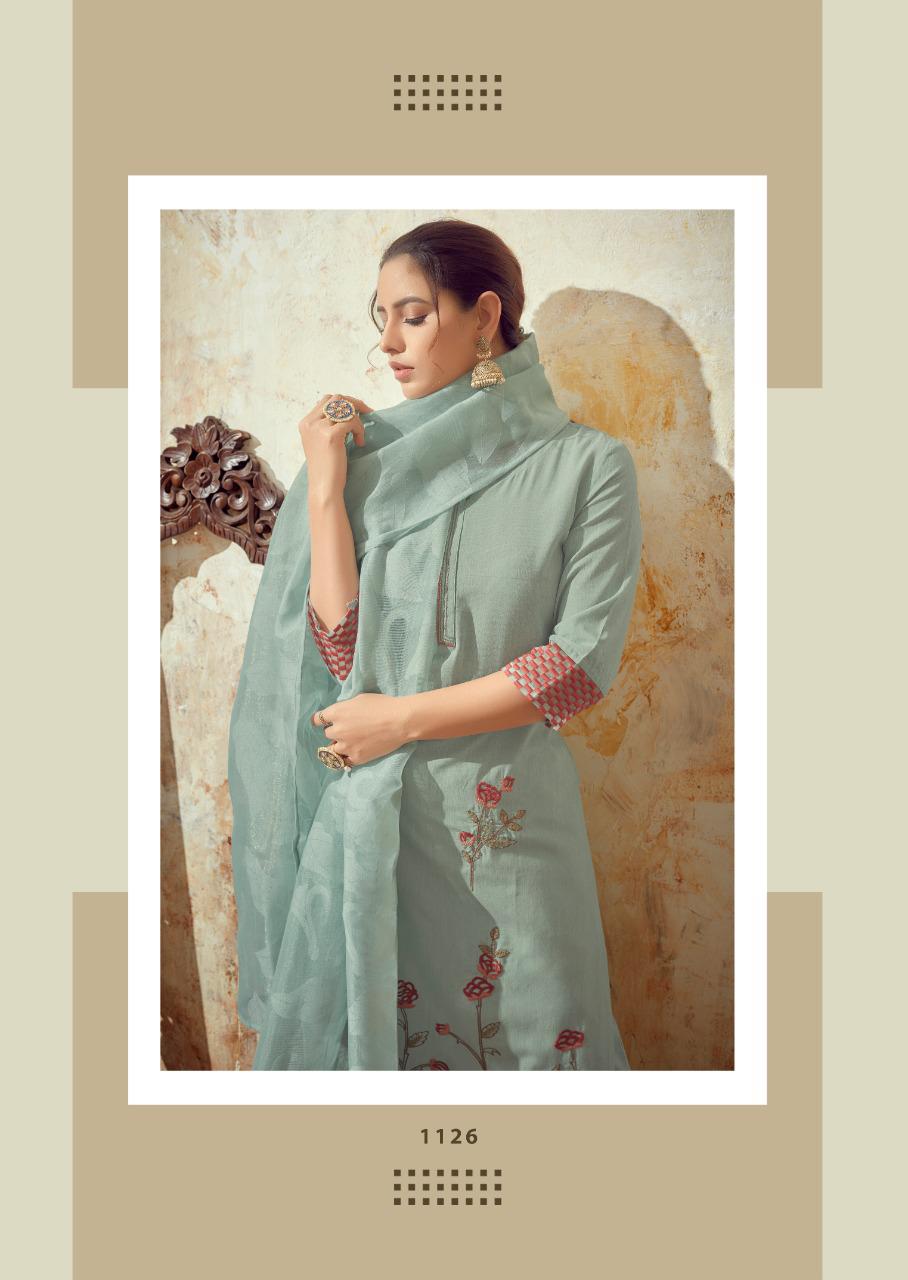 vink fern cotton new and modern style kurta with pant and dupatta catalog