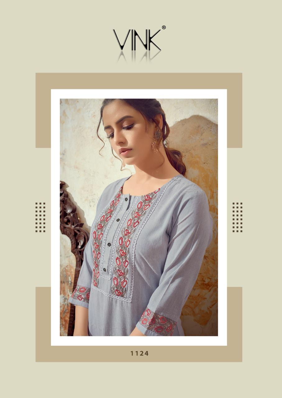 vink fern cotton new and modern style kurta with pant and dupatta catalog