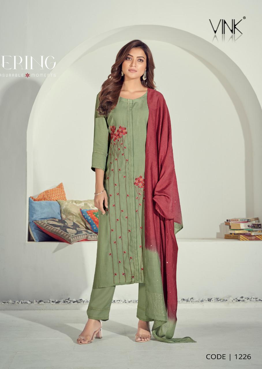 vink prizma rayon astonishing look kurti pant with dupatta catalog