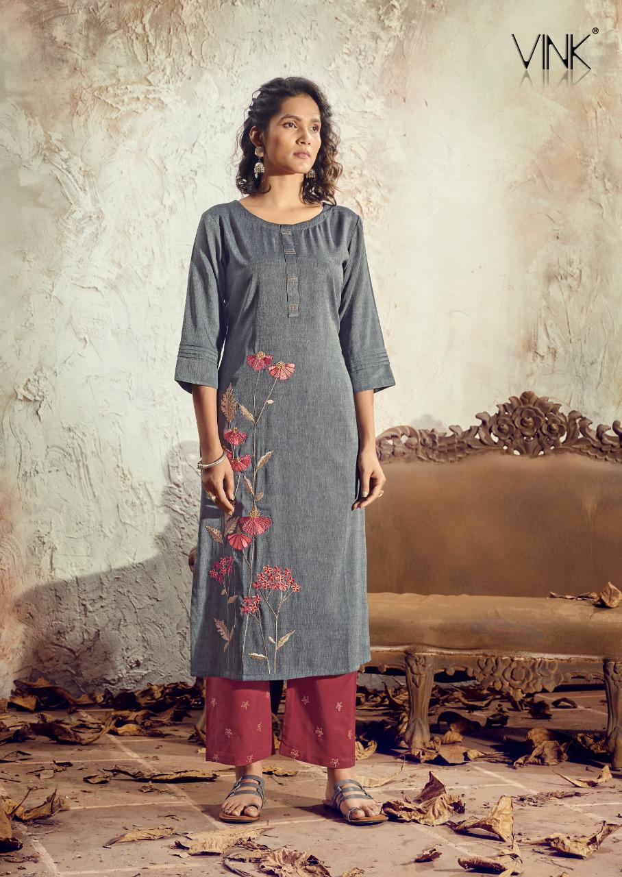 vink venice vol 10 viscose new and modern style kurti with pants catalog