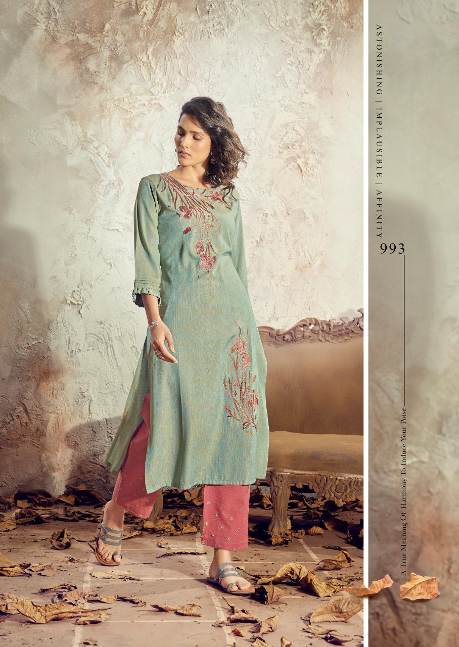 vink venice vol 10 viscose new and modern style kurti with pants catalog