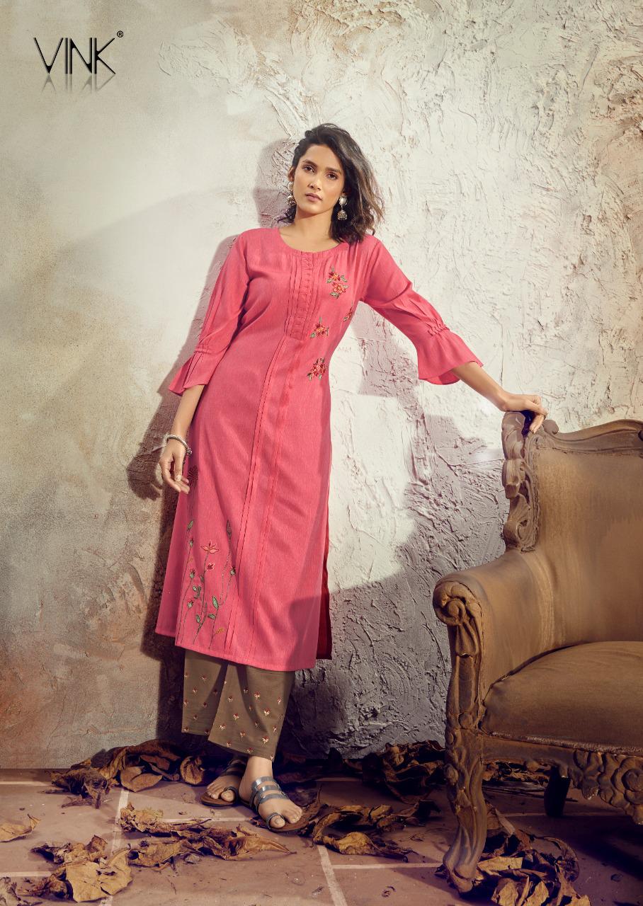 vink venice vol 10 viscose new and modern style kurti with pants catalog