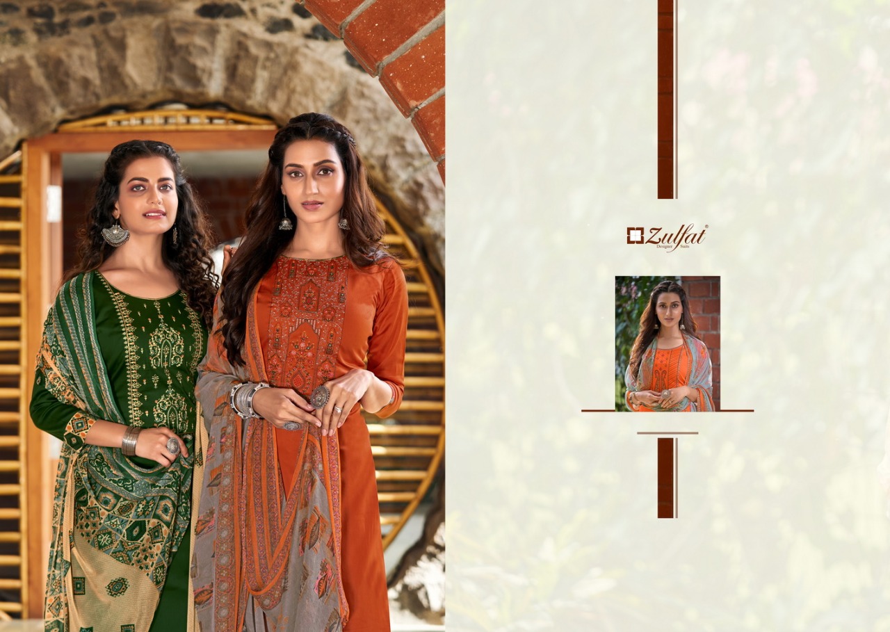 zulfat designer mohini  cotton  exclusive look salwae suit catalog