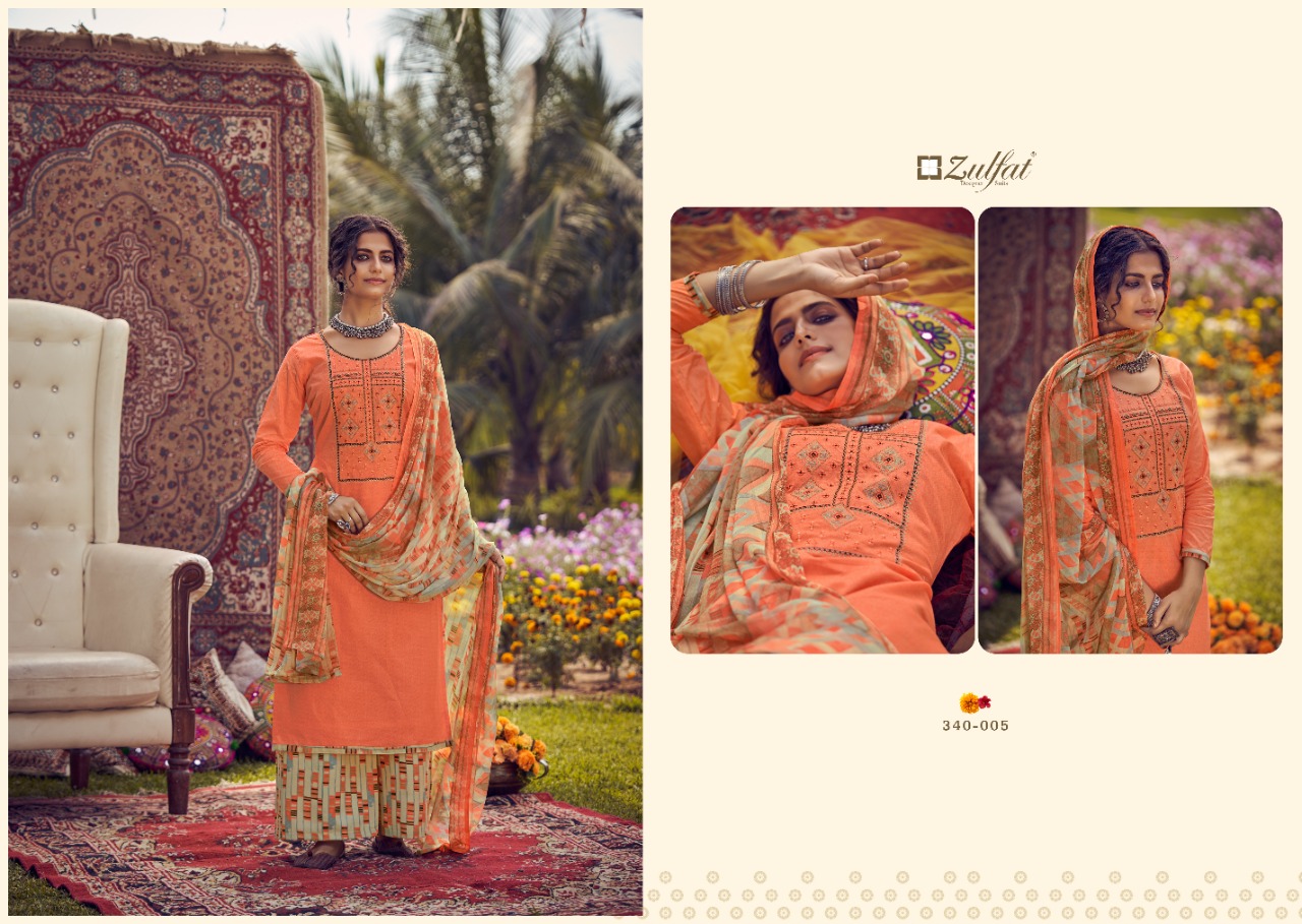 zulfat designer suit jashn e patiala cotton elegant salwar suit catalog