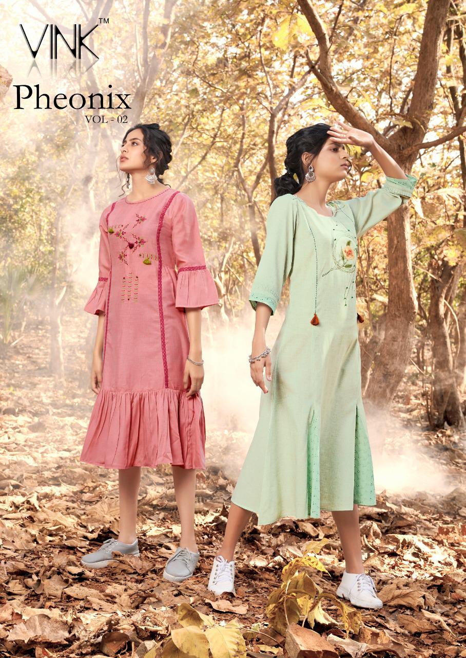 vink pheonix 2 cotton new and modern style kurti catalog