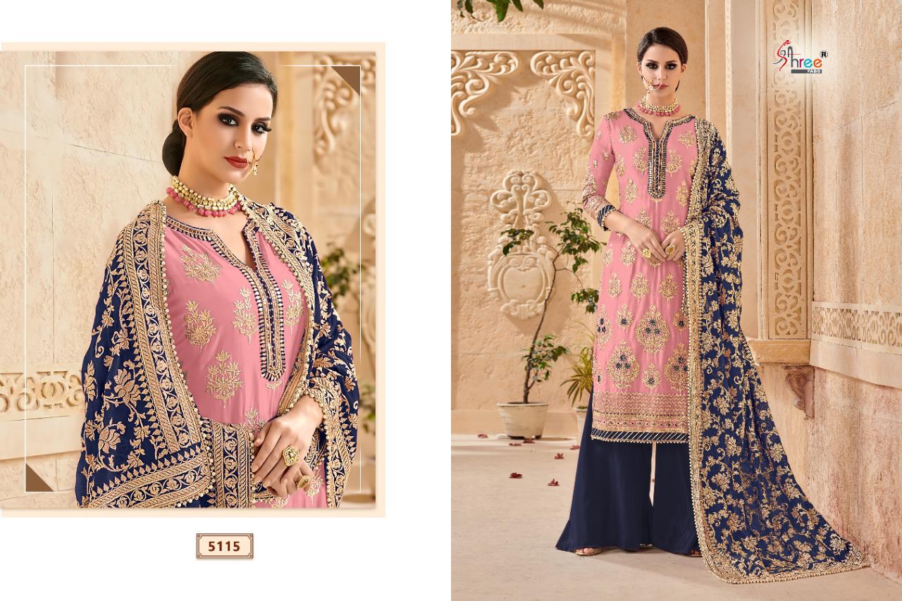 shree fabs mutiyaar gold georgette regal look Duppatta Pure Chinon salwar suit catalog