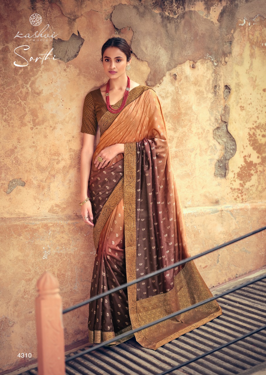 lt kashvi creation sarthi visoce silk regal look saree catalog