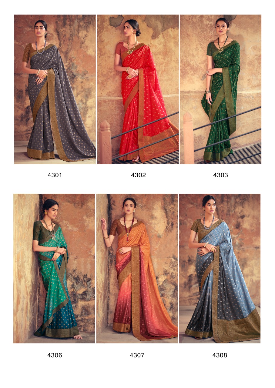 lt kashvi creation sarthi visoce silk regal look saree catalog