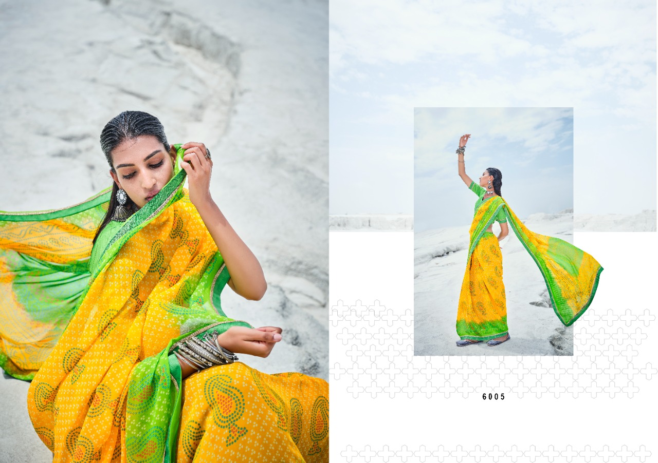 lt kashvi creation agastya georgget elegant print saree catalog