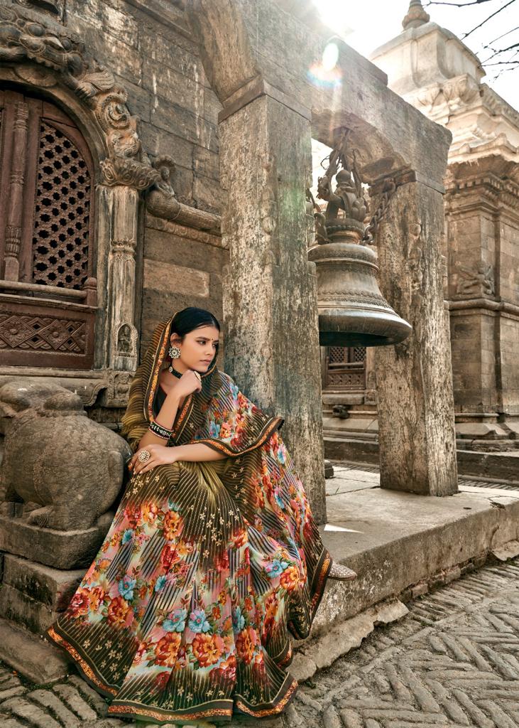 lt kashvi creation lavanya Weightless astonishing print saree catalog