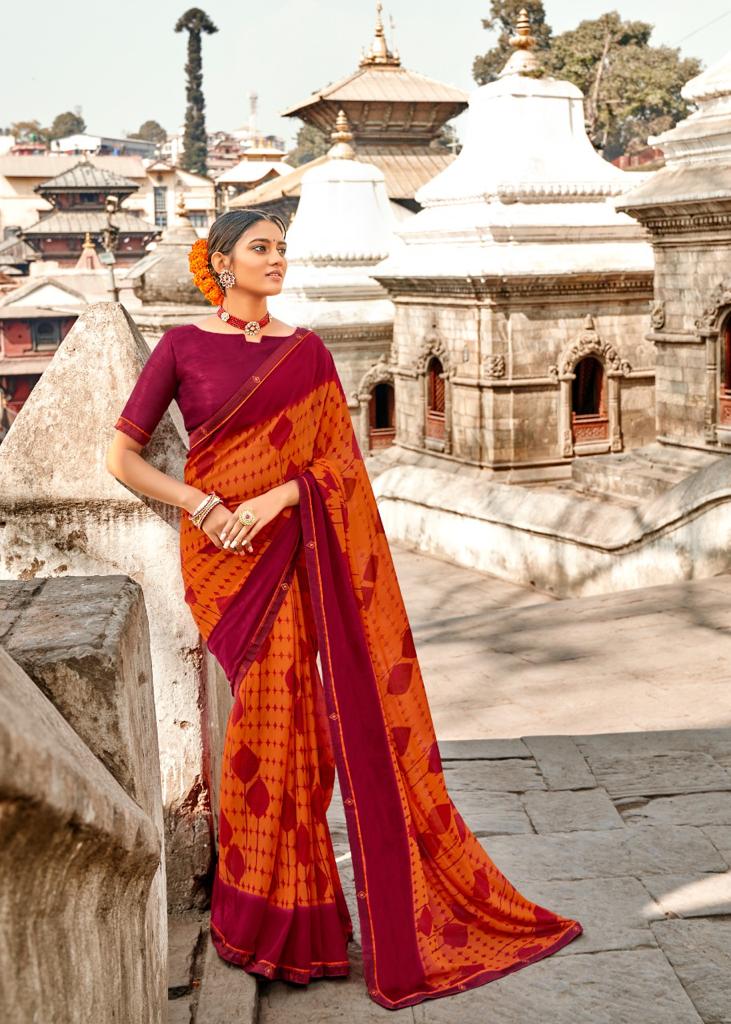 lt kashvi creation lavanya Weightless astonishing print saree catalog