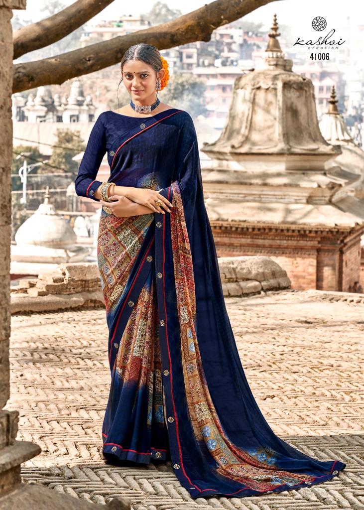 lt kashvi creation lavanya Weightless astonishing print saree catalog