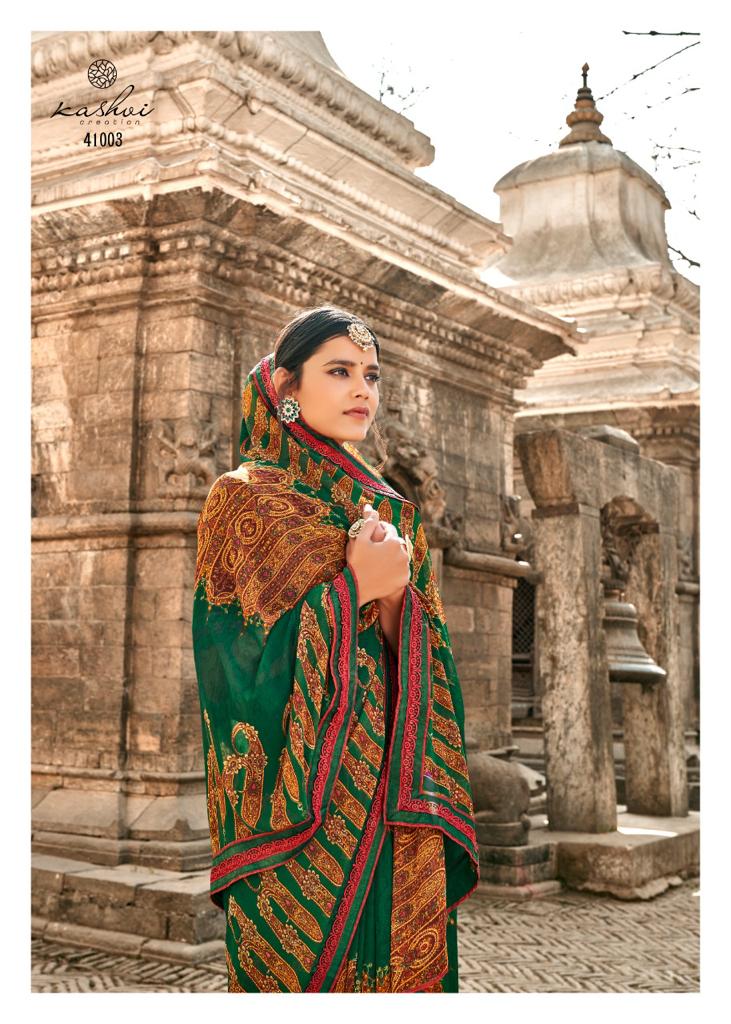 lt kashvi creation lavanya Weightless astonishing print saree catalog