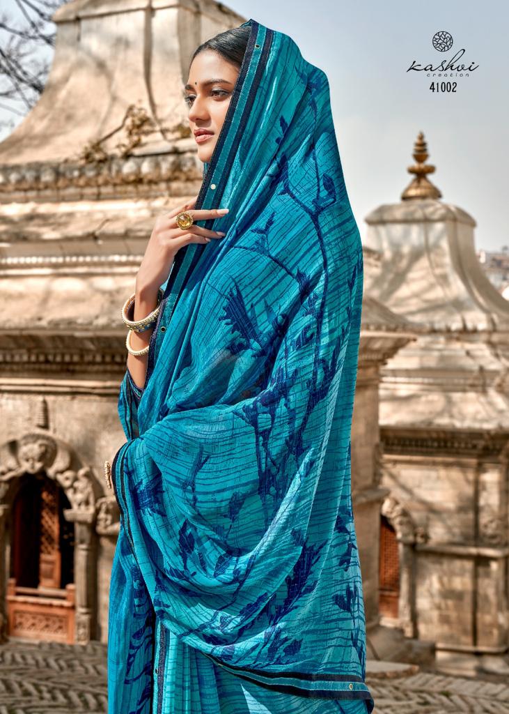 lt kashvi creation lavanya Weightless astonishing print saree catalog