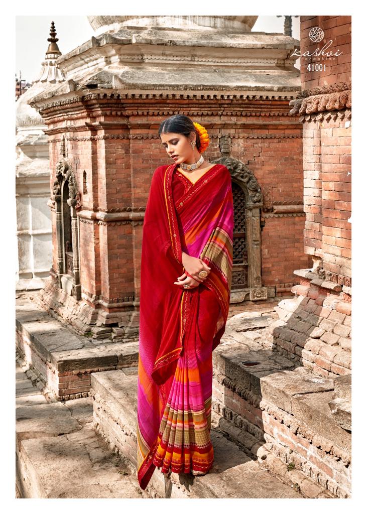 lt kashvi creation lavanya Weightless astonishing print saree catalog