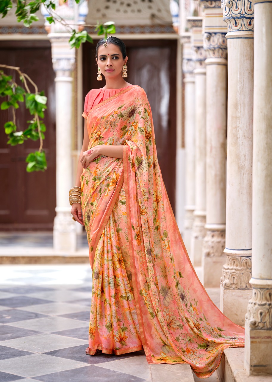 lt kashvi creation madhubala p c moss astonishing print saree catalog