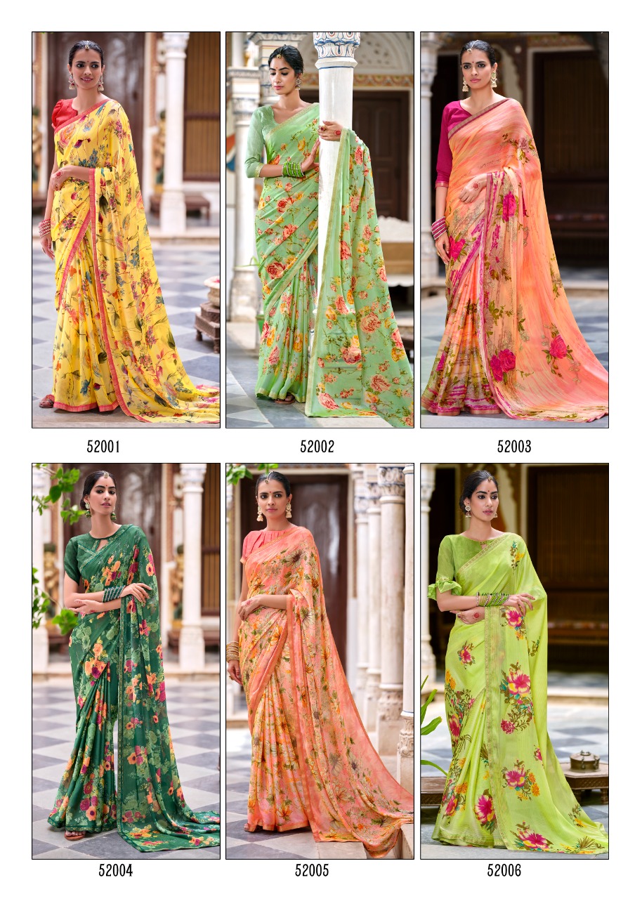 lt kashvi creation madhubala p c moss astonishing print saree catalog