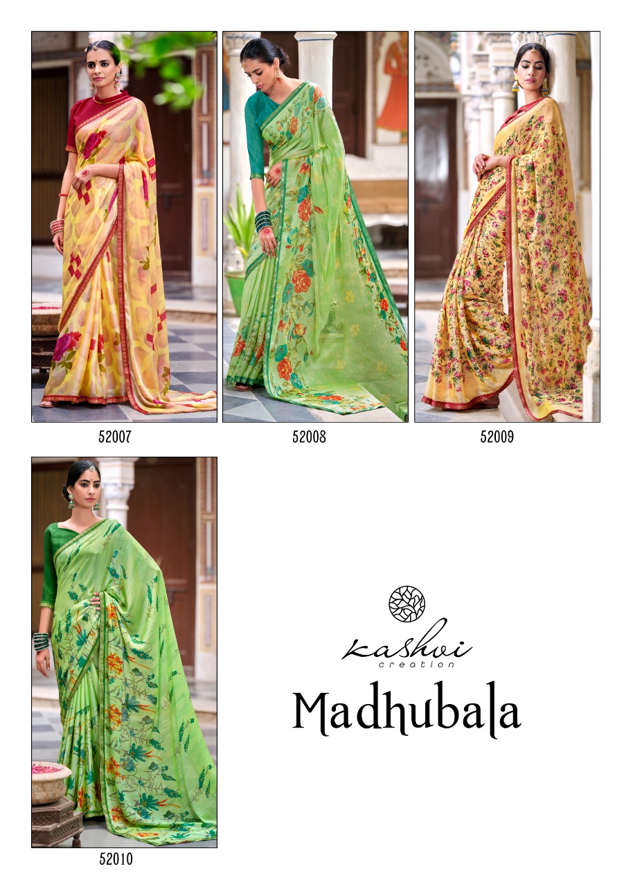 lt kashvi creation madhubala p c moss astonishing print saree catalog