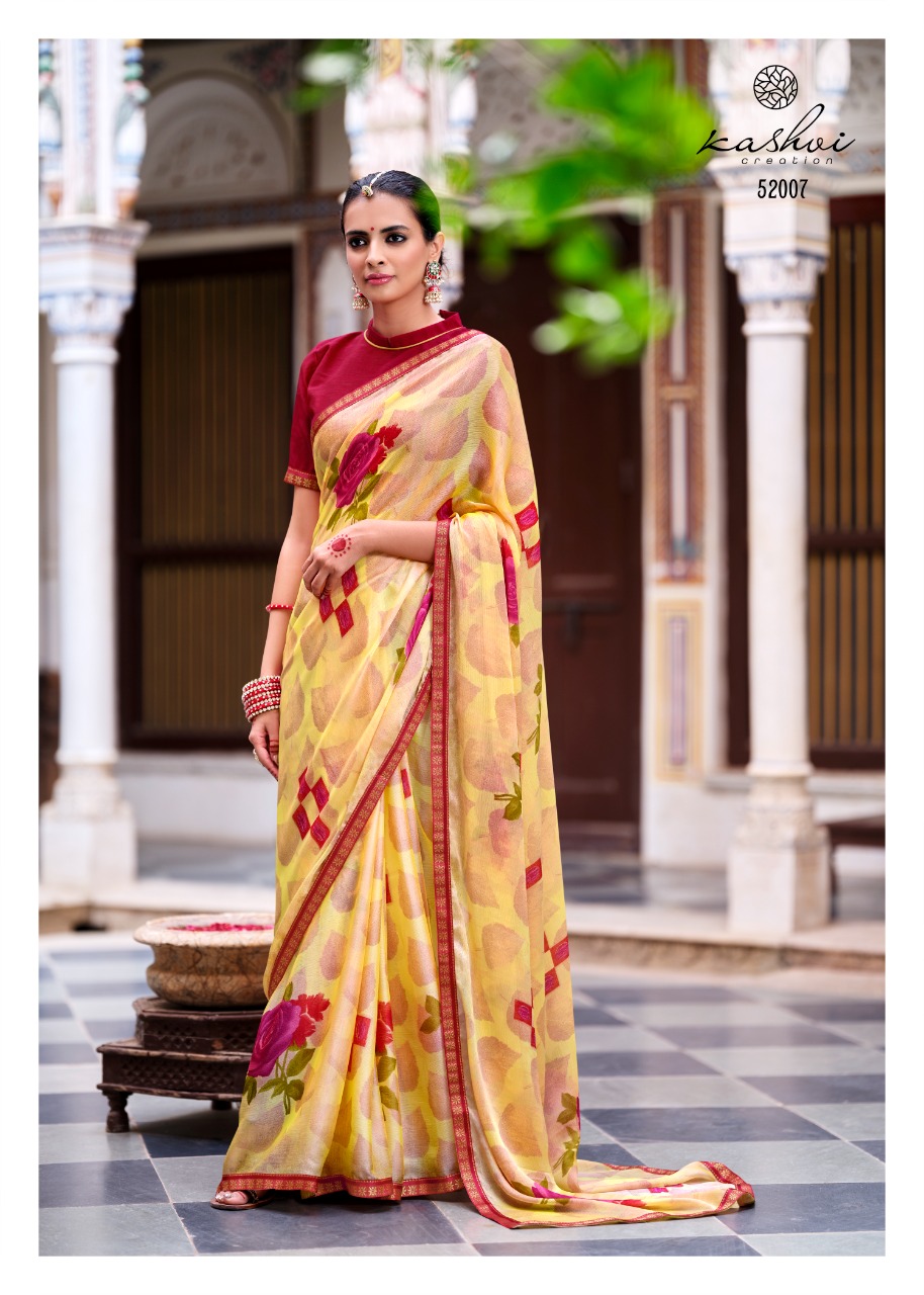 lt kashvi creation madhubala p c moss astonishing print saree catalog