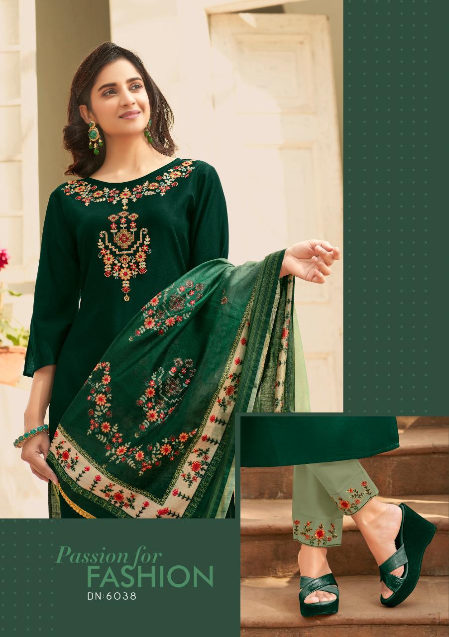 lily and lali monalisa 3 bemberg silk astonish style kurti pant with dupatta catalog