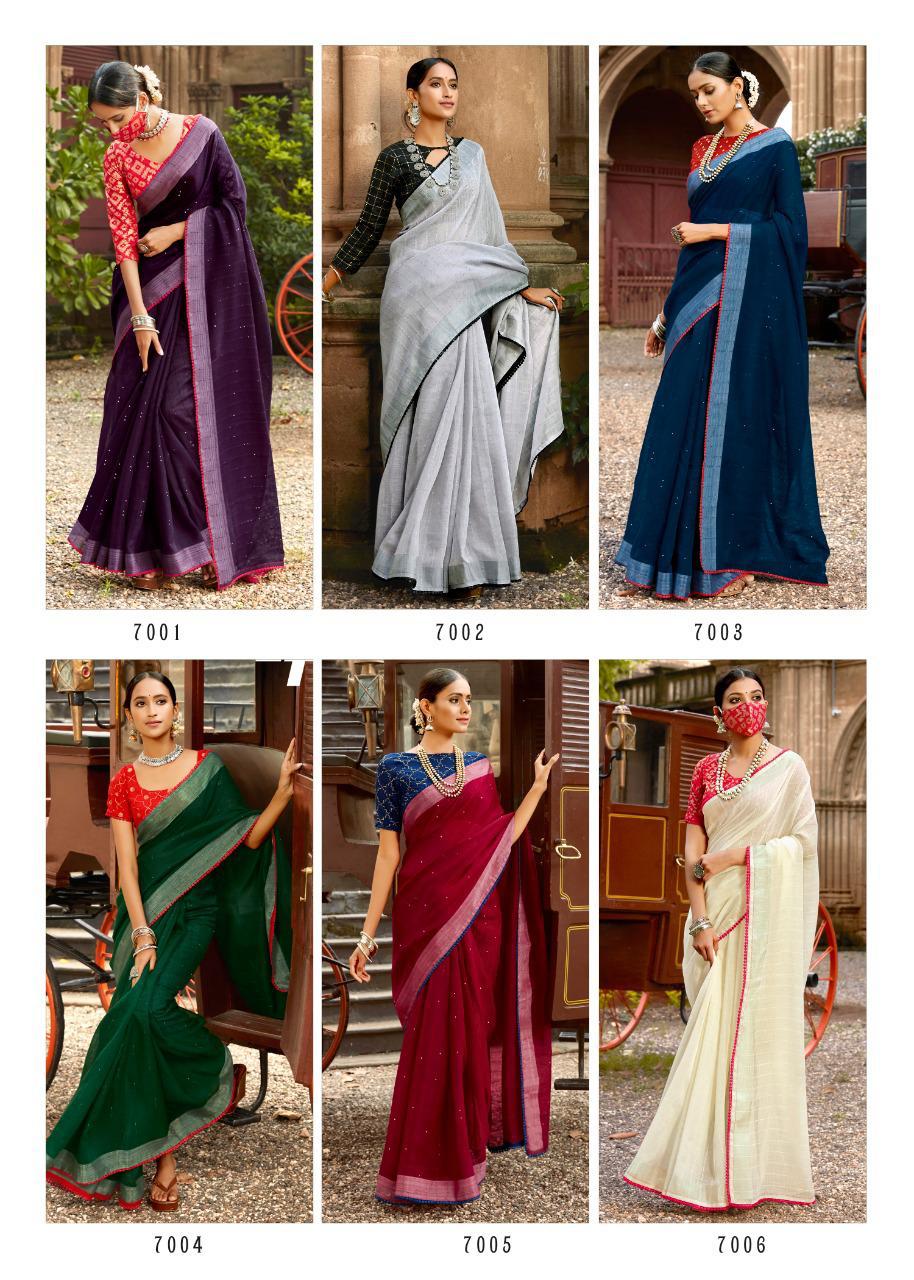 lt fashion ananta Linen Silk graceful look saree catalog