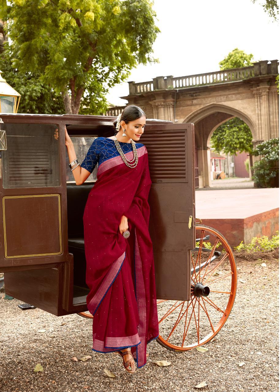 lt fashion ananta Linen Silk graceful look saree catalog