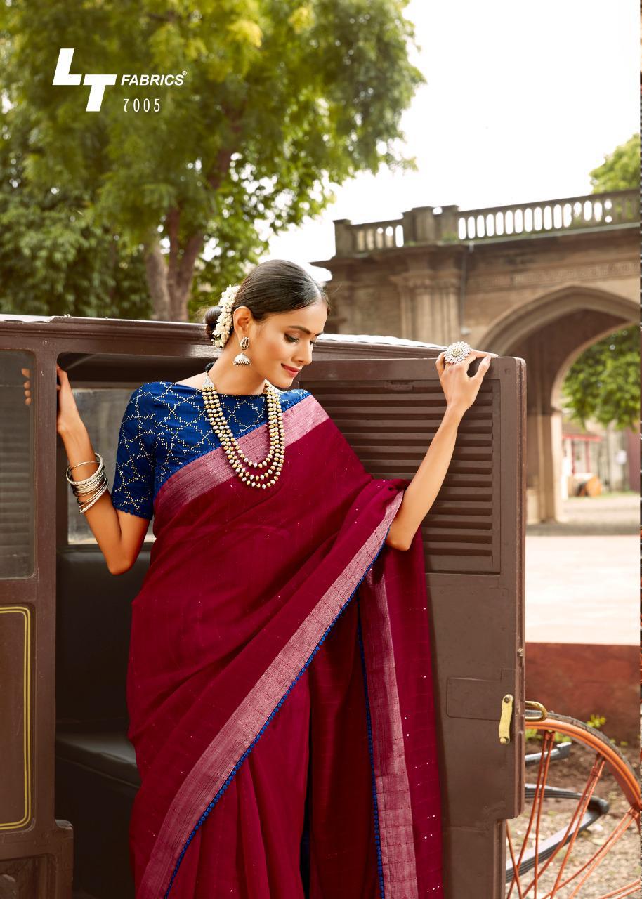 lt fashion ananta Linen Silk graceful look saree catalog