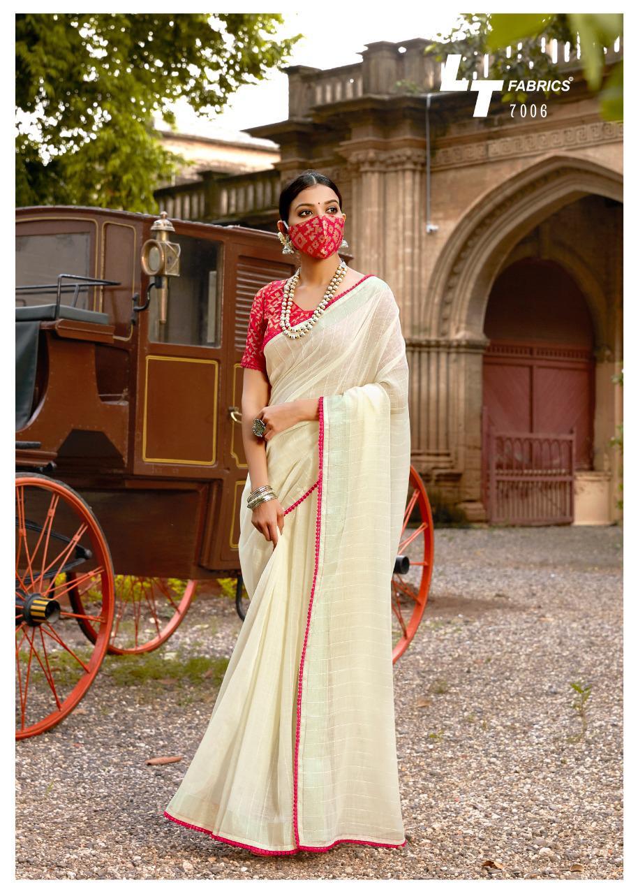 lt fashion ananta Linen Silk graceful look saree catalog