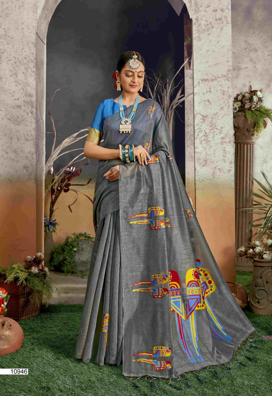 shakunt weaves Tota Mainacotton inovative print saree catalog