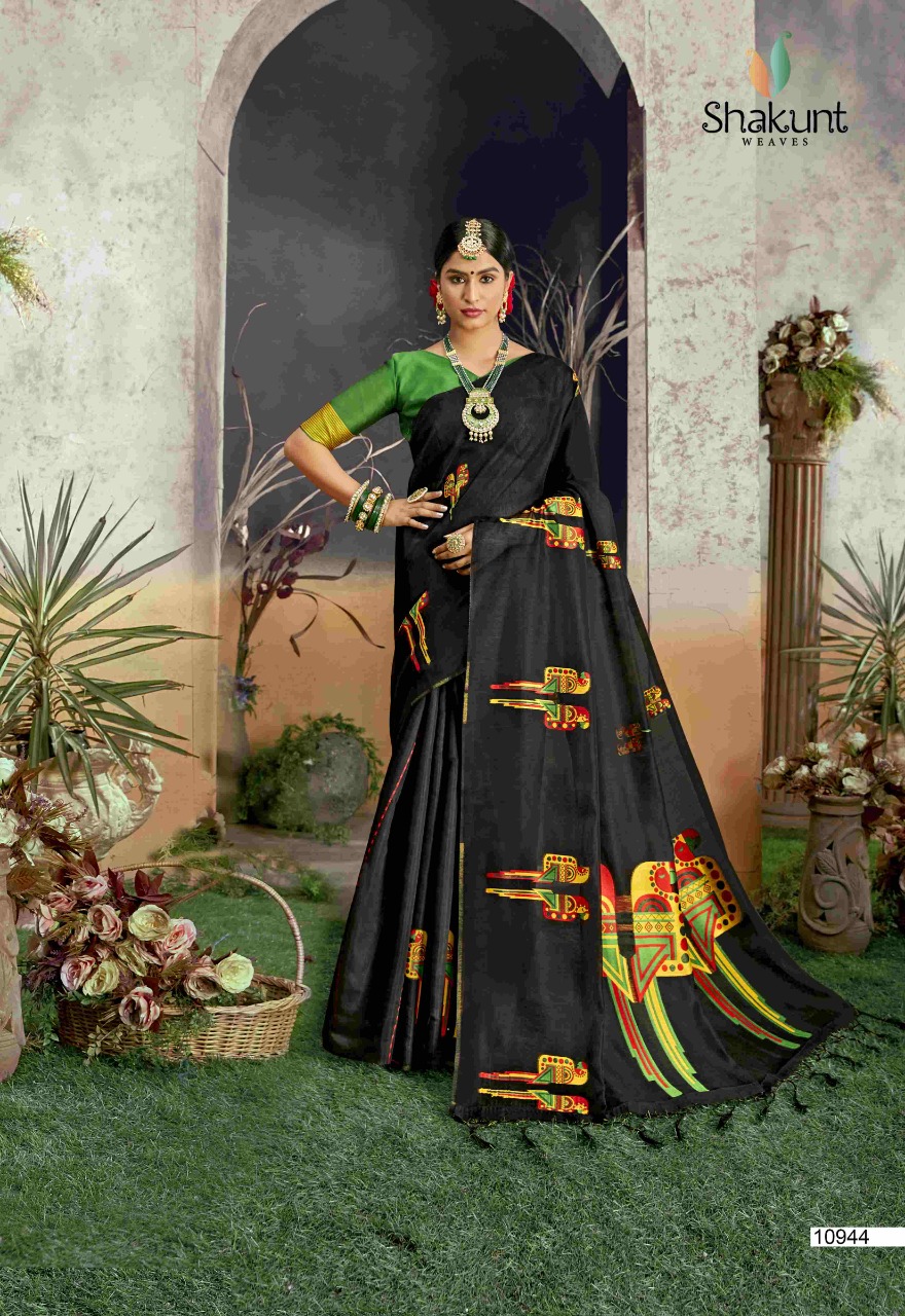 shakunt weaves Tota Mainacotton inovative print saree catalog