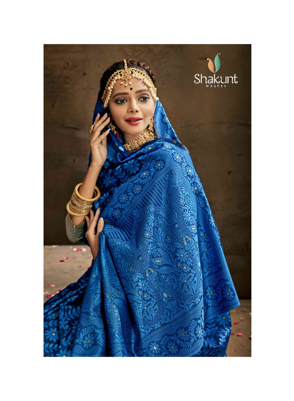 shakunt weaves Neelkamal cotton astonishing saree catalog