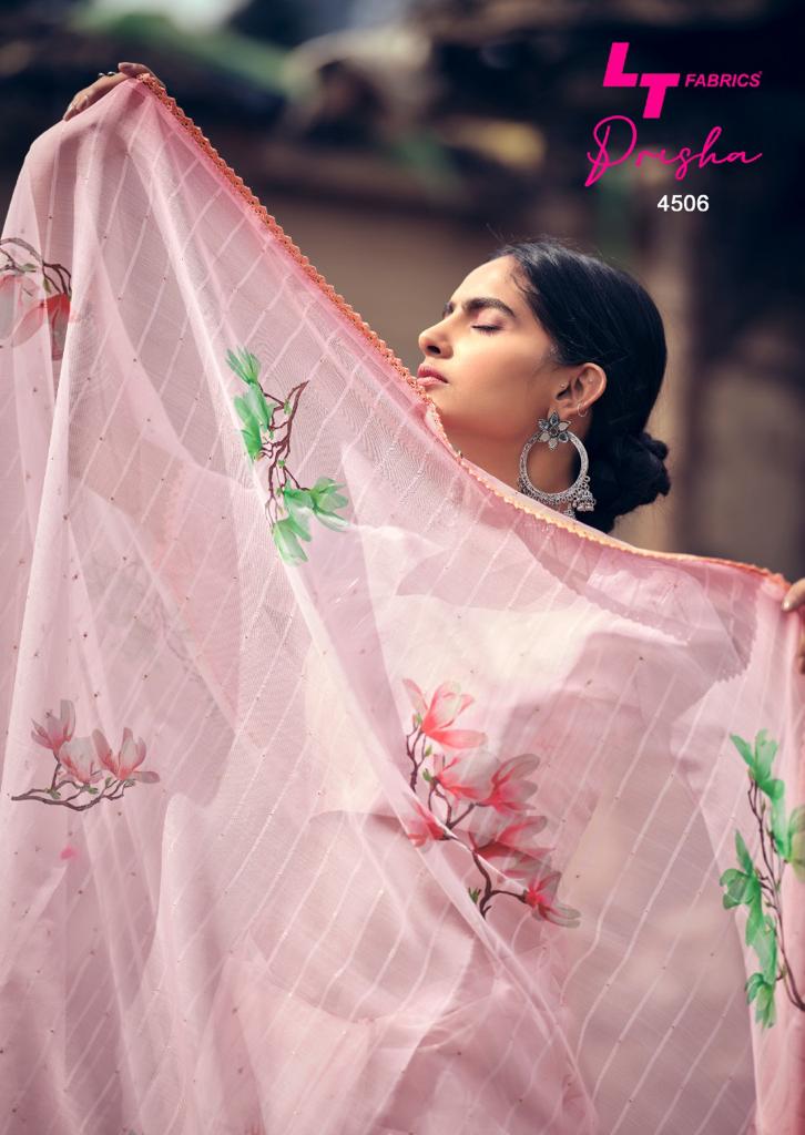 lt fashion prisha organza Silk graceful look saree catalog