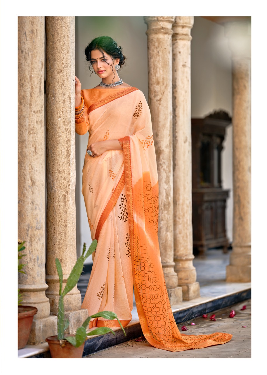 lt kashvi creation antara shiffon exclusive print saree catalog