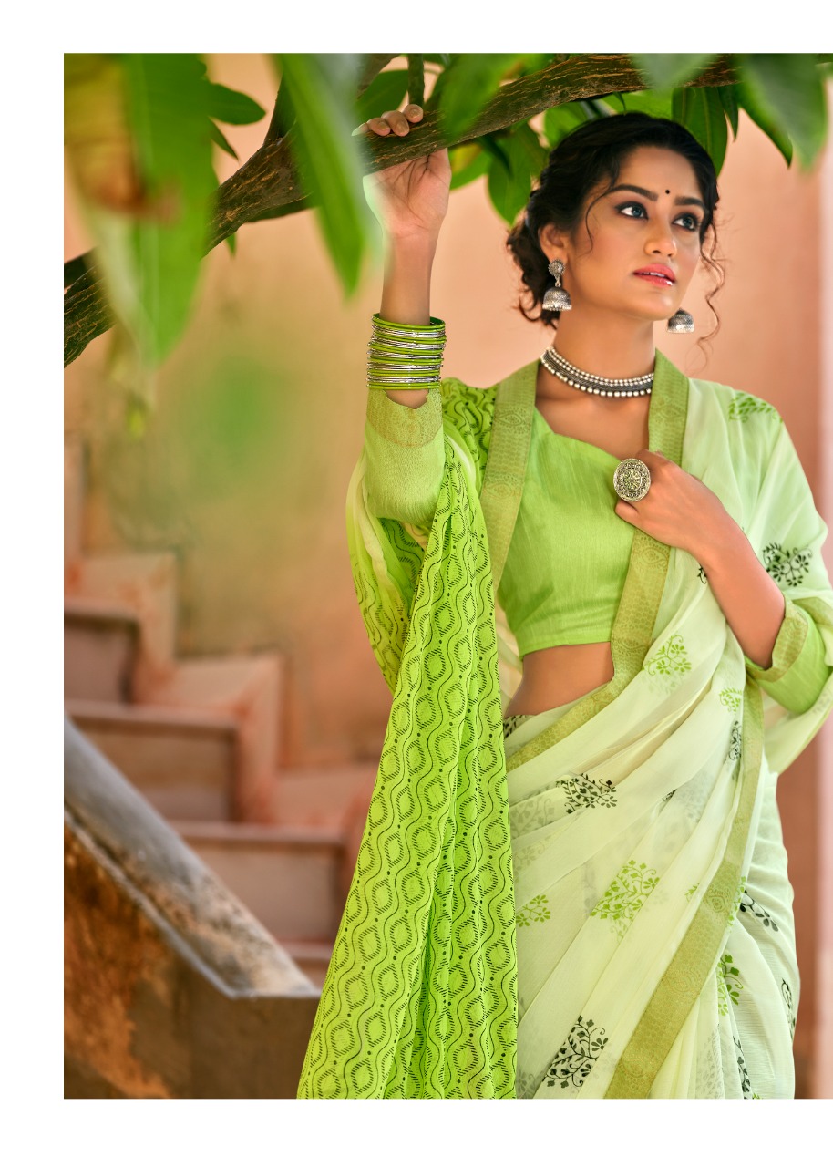 lt kashvi creation antara shiffon exclusive print saree catalog