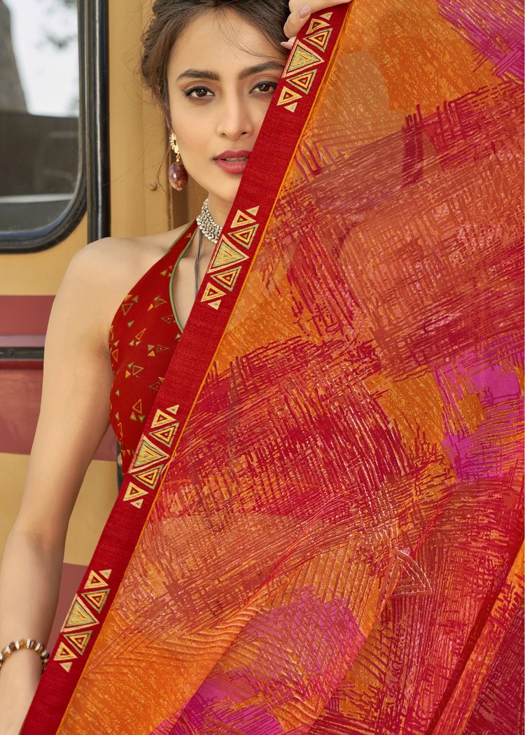 vallabhi prints gulaal georgette gorgeous look saree catalog